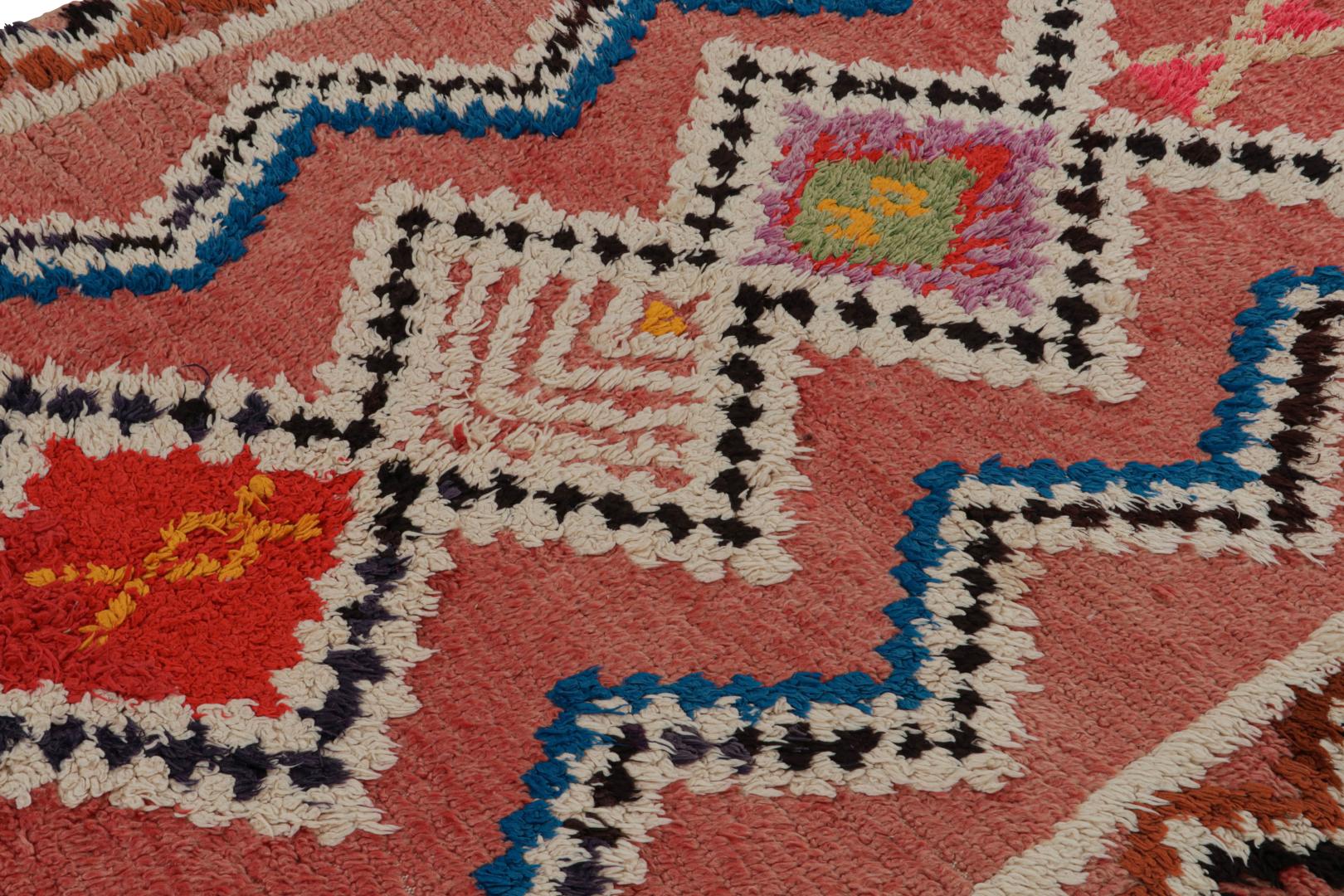 Vintage Moroccan Geometric Rug