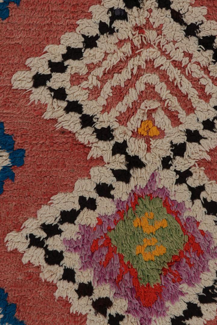 Vintage Moroccan Geometric Rug