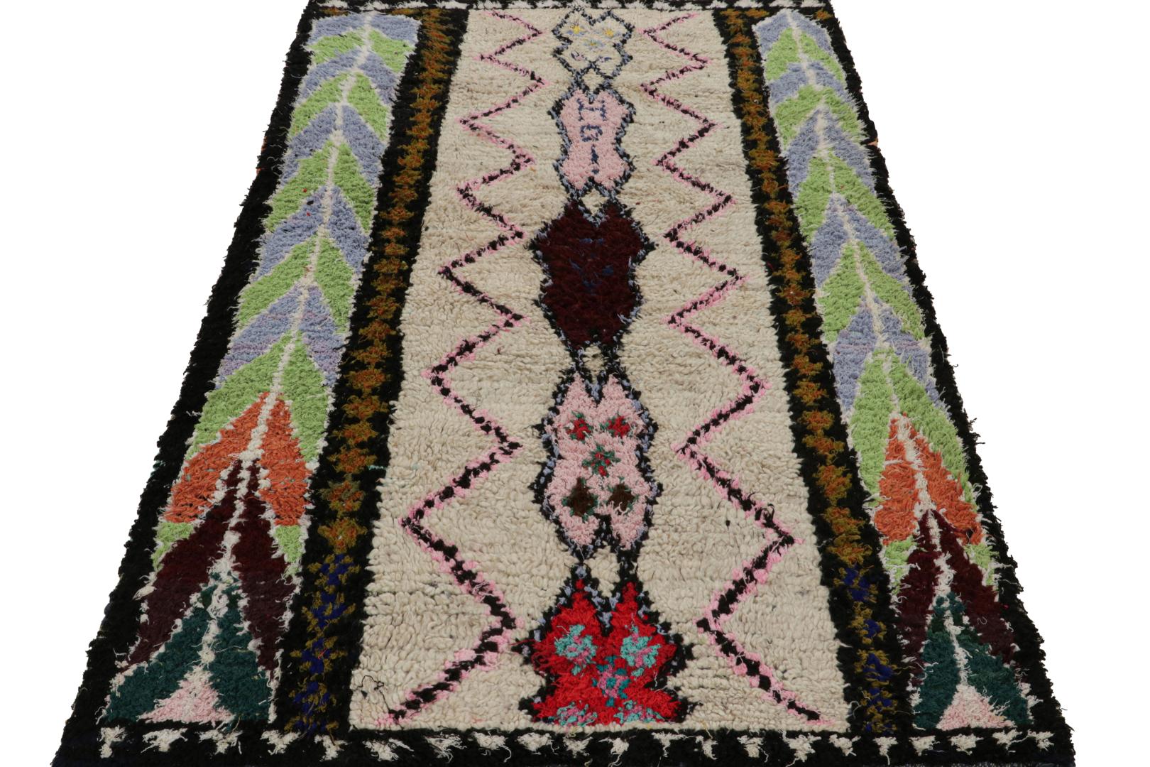 Vintage Moroccan Geometric Rug