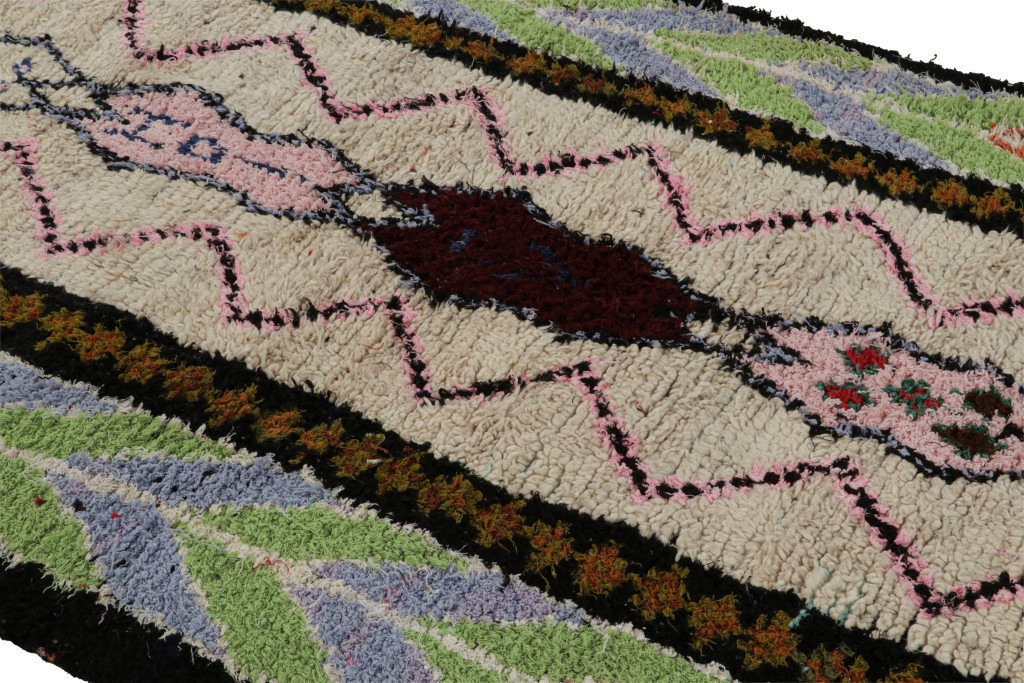 Vintage Moroccan Geometric Rug