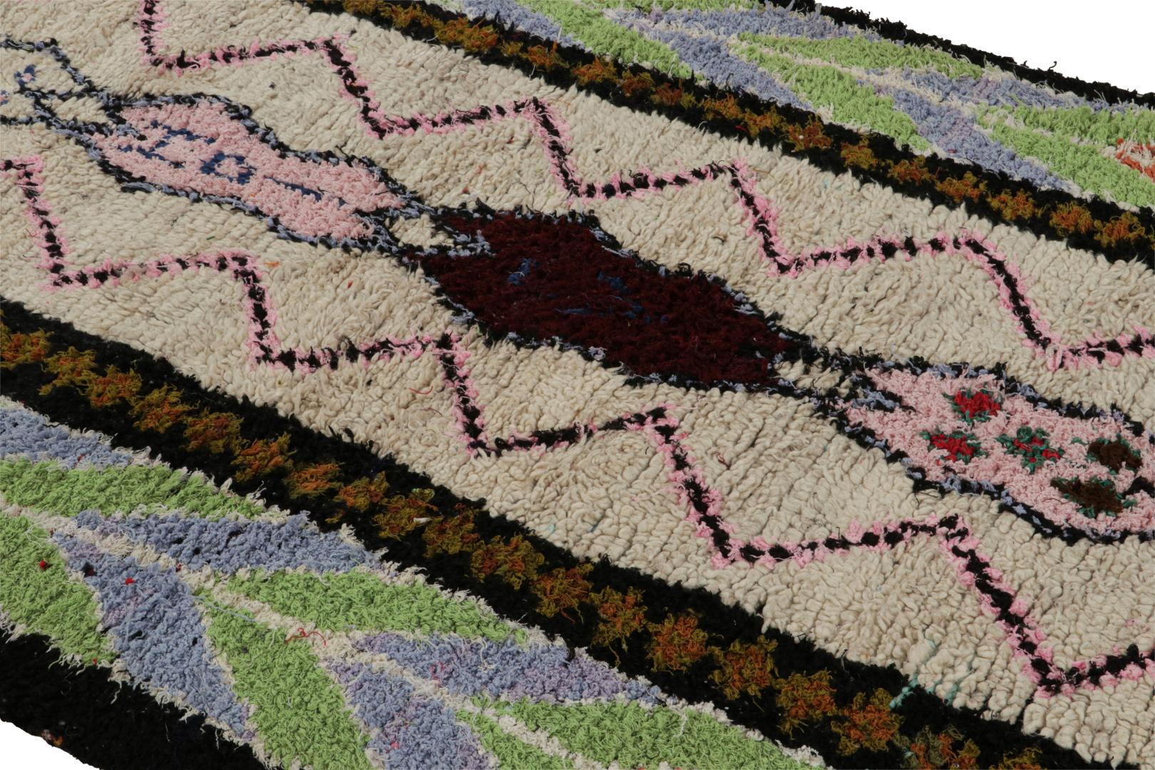 Vintage Moroccan Geometric Rug