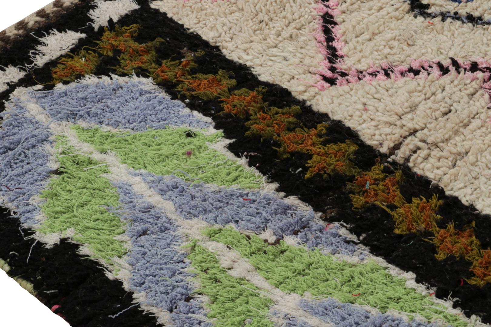Vintage Moroccan Geometric Rug