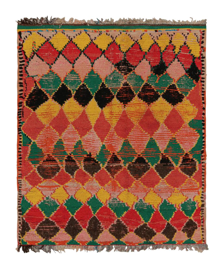 Vintage Moroccan Square Rug