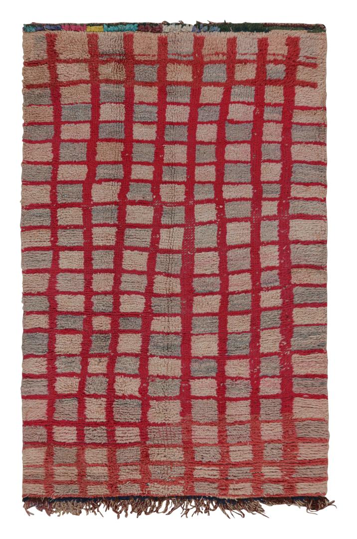 Vintage Moroccan Geometric Rug