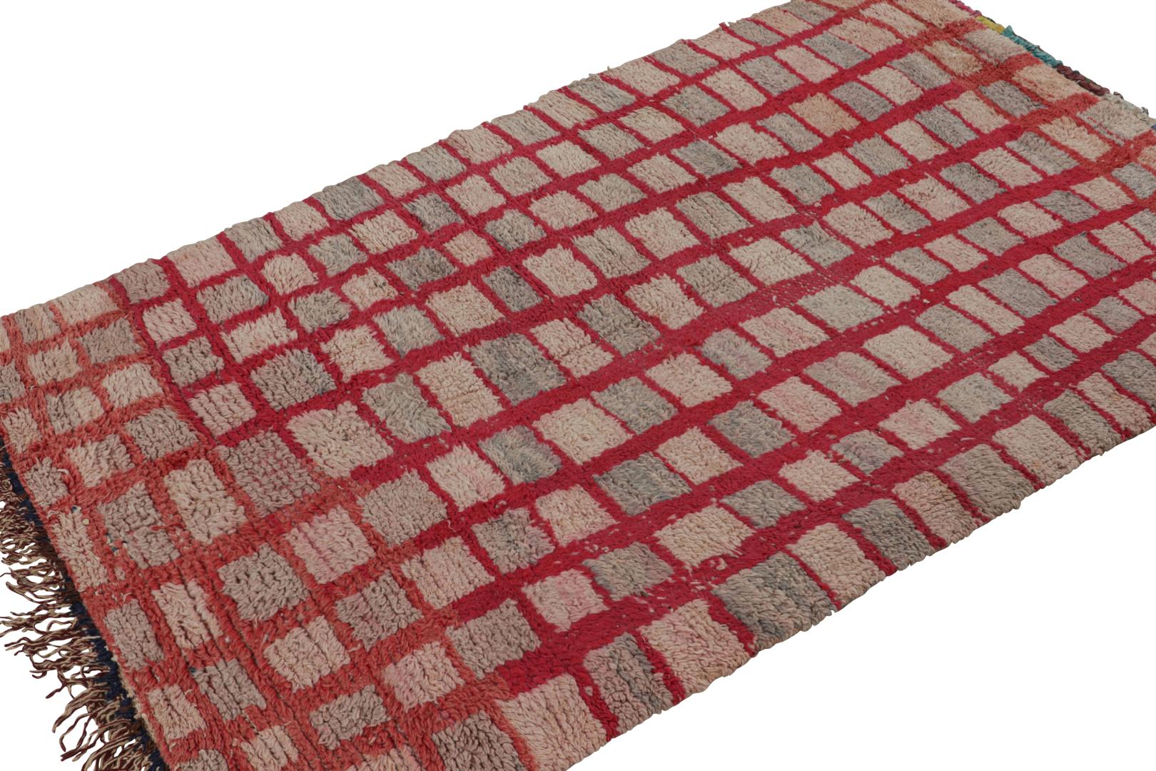 Vintage Moroccan Geometric Rug