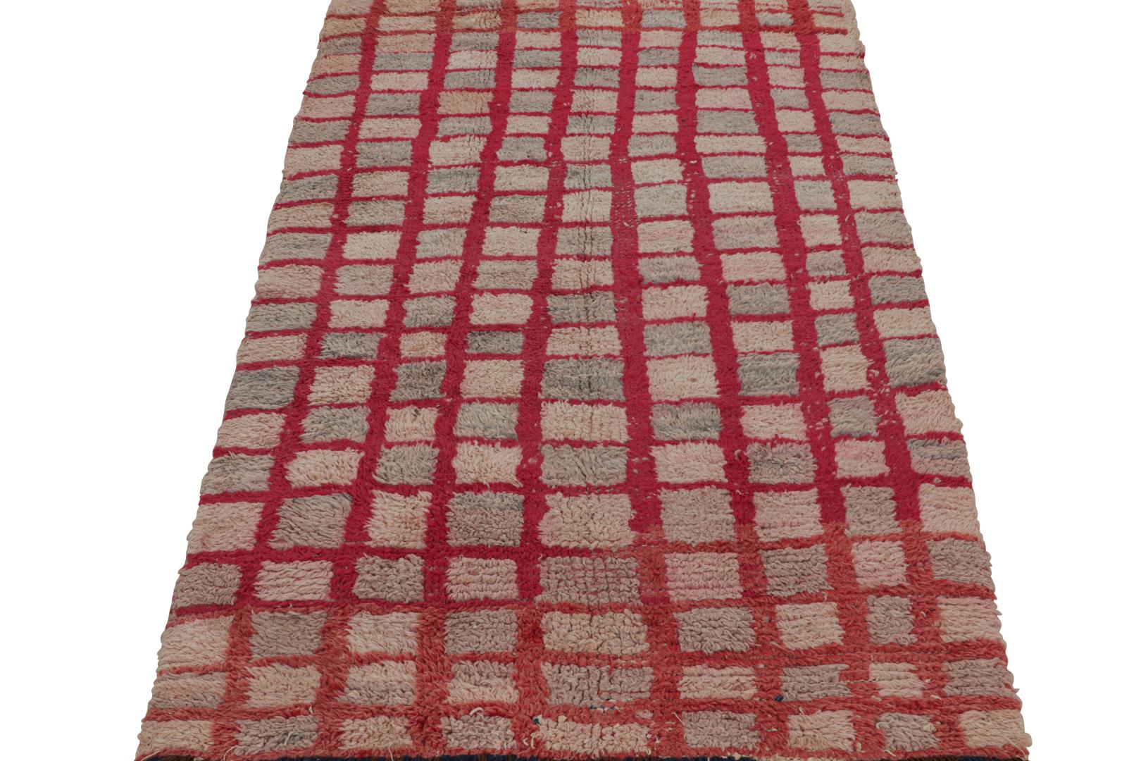 Vintage Moroccan Geometric Rug