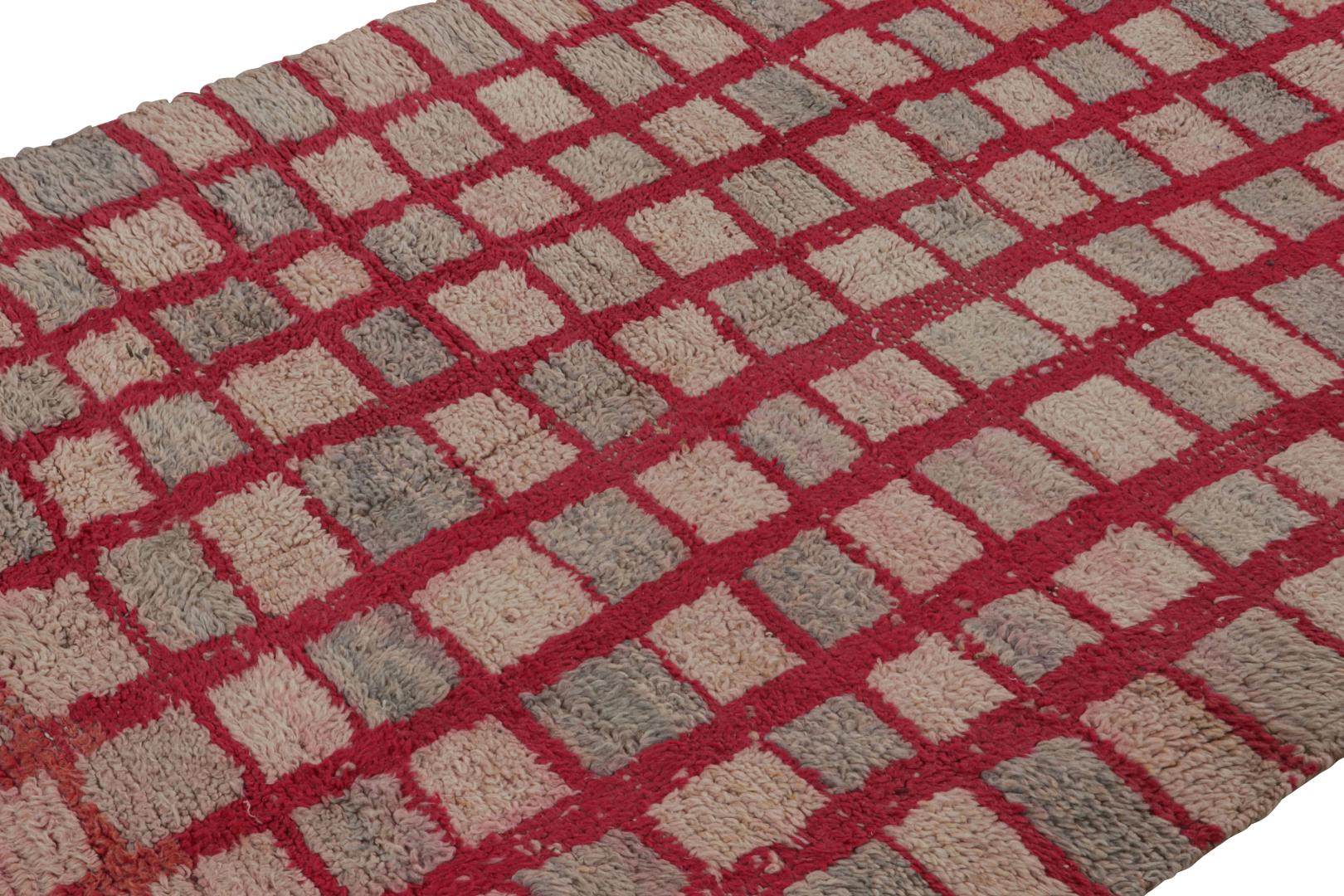 Vintage Moroccan Geometric Rug