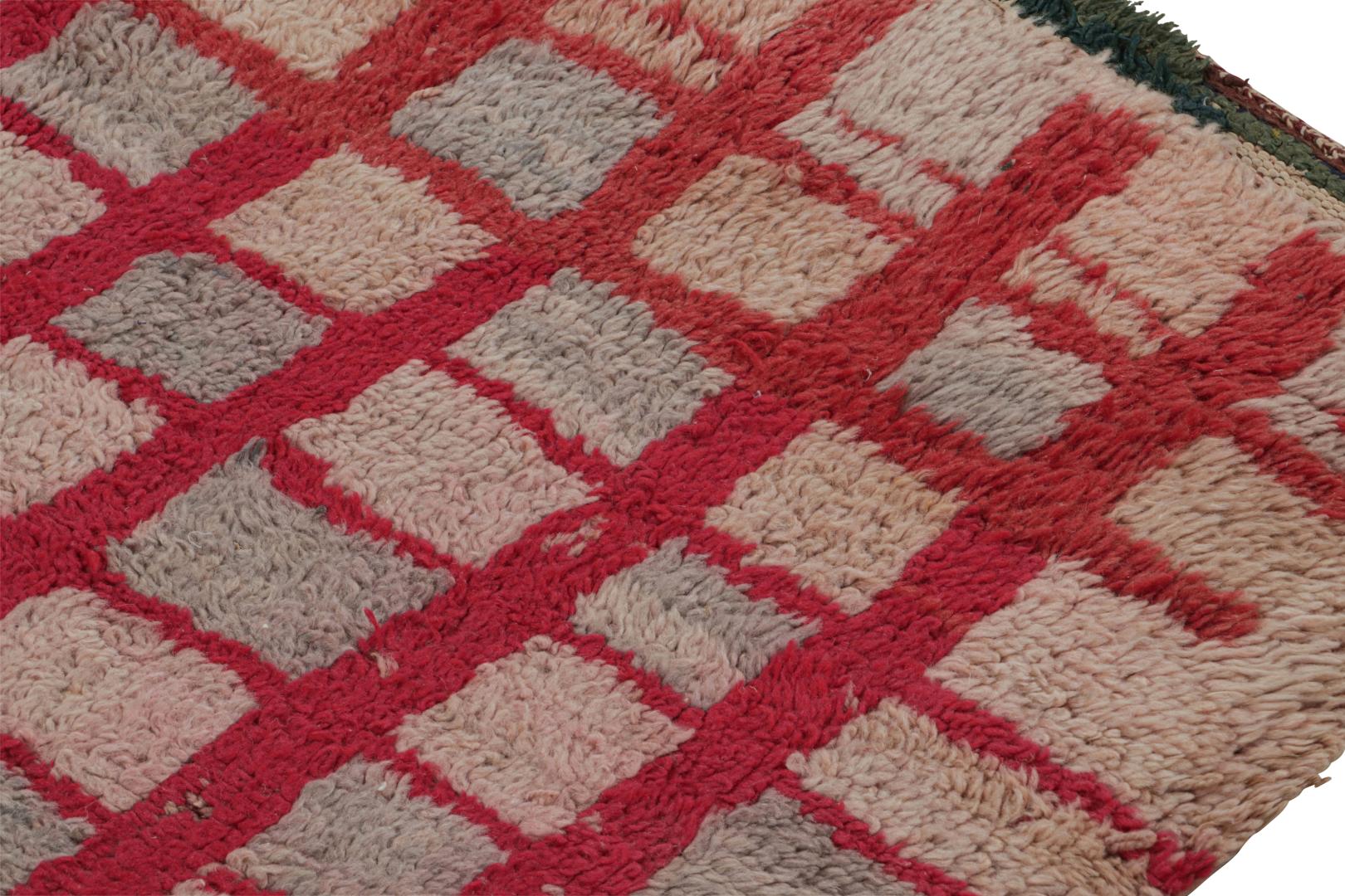 Vintage Moroccan Geometric Rug