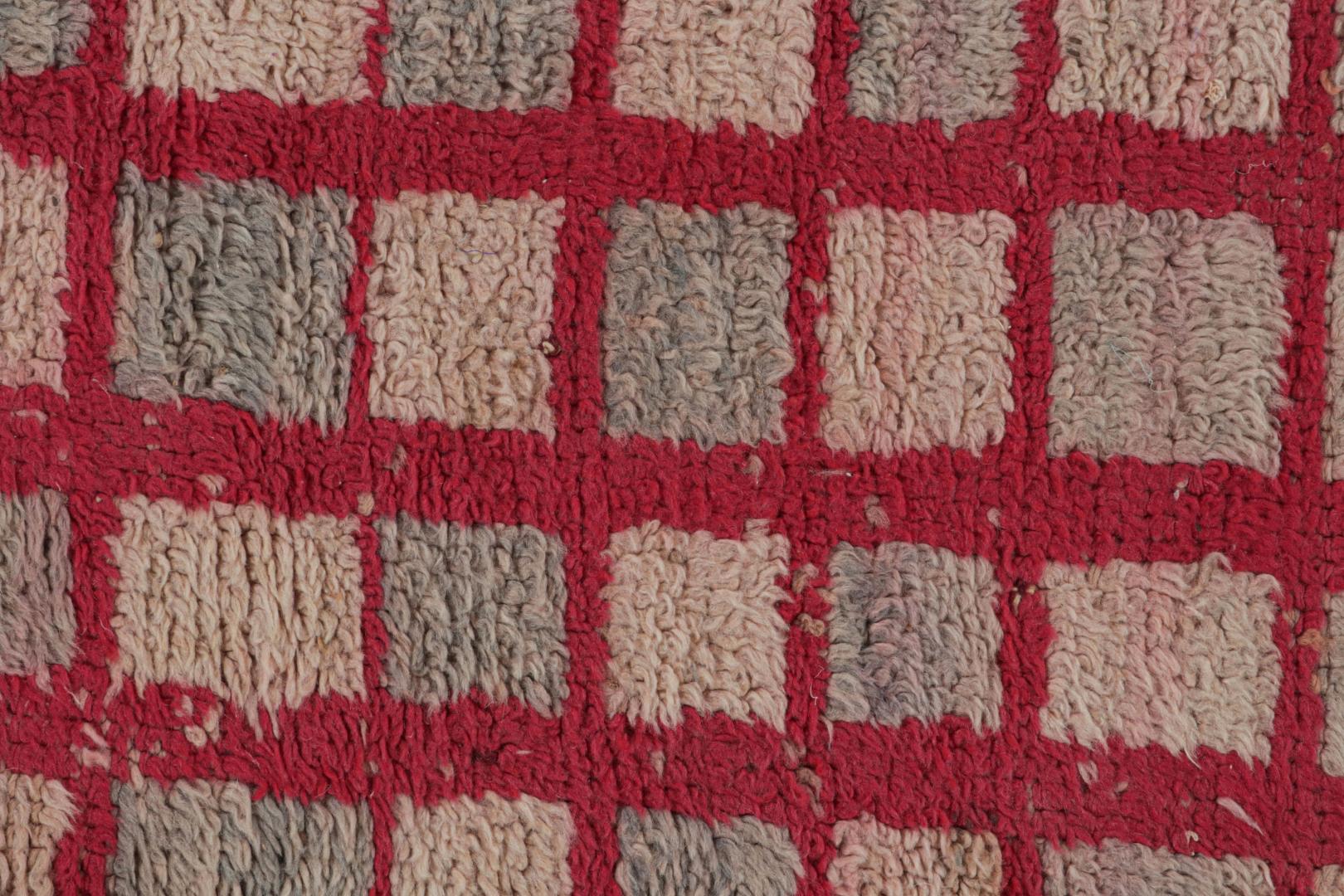 Vintage Moroccan Geometric Rug