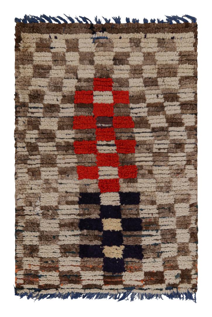 Vintage Moroccan Geometric Rug
