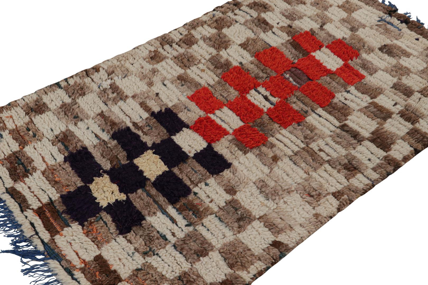 Vintage Moroccan Geometric Rug