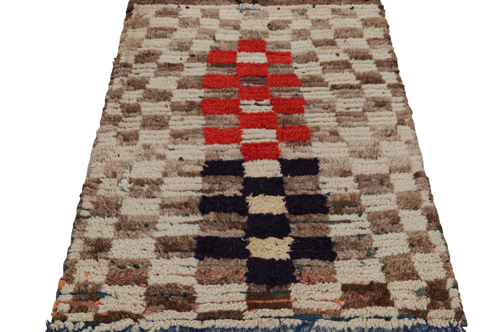 Vintage Moroccan Geometric Rug