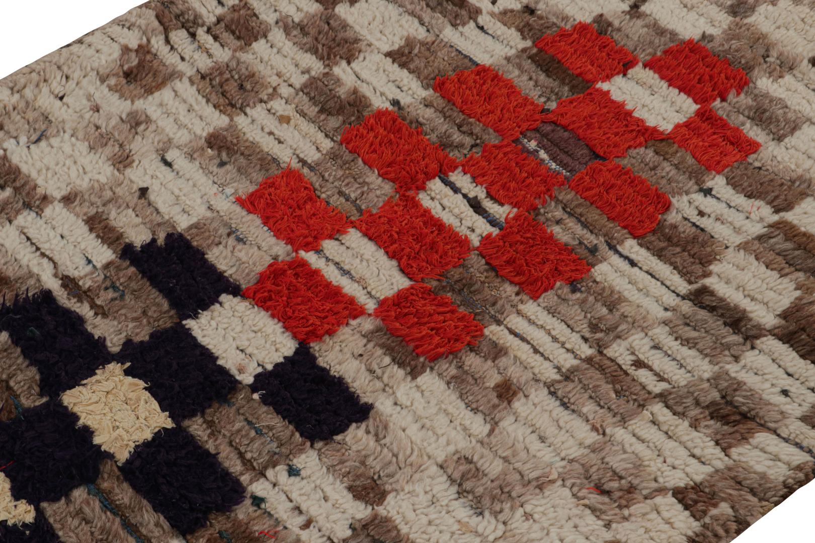 Vintage Moroccan Geometric Rug