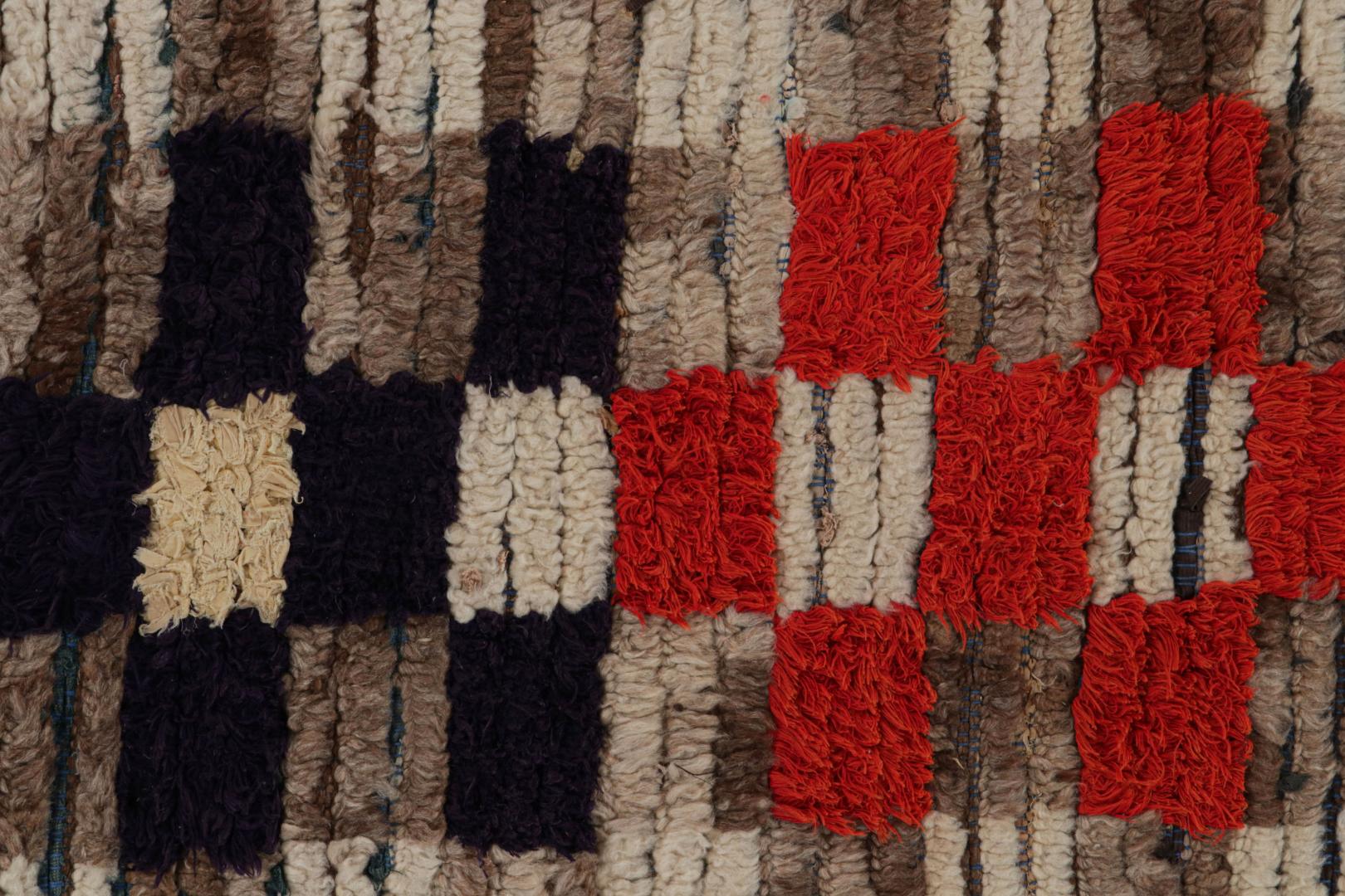 Vintage Moroccan Geometric Rug