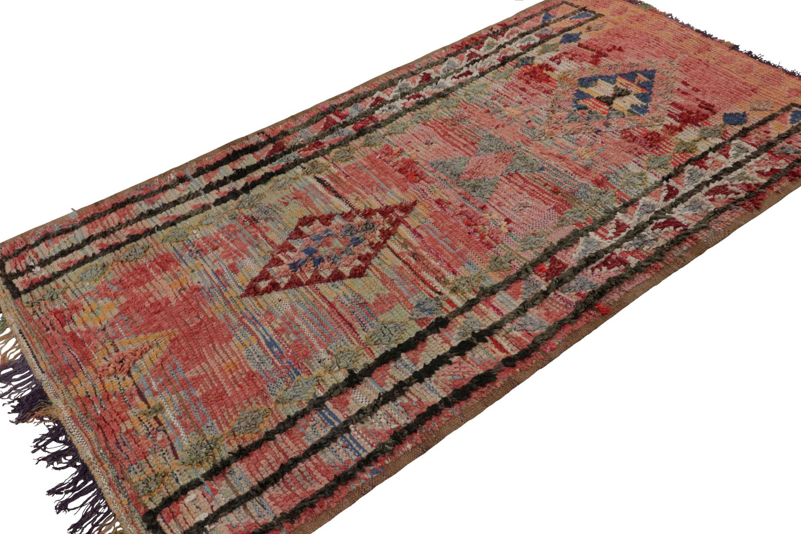 Vintage Moroccan Geometric Rug