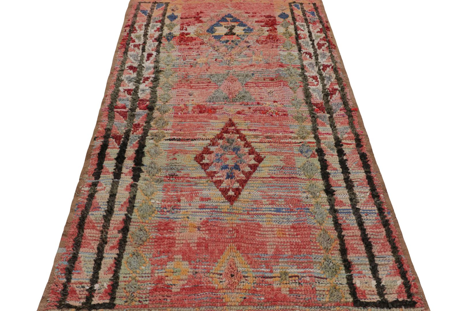 Vintage Moroccan Geometric Rug