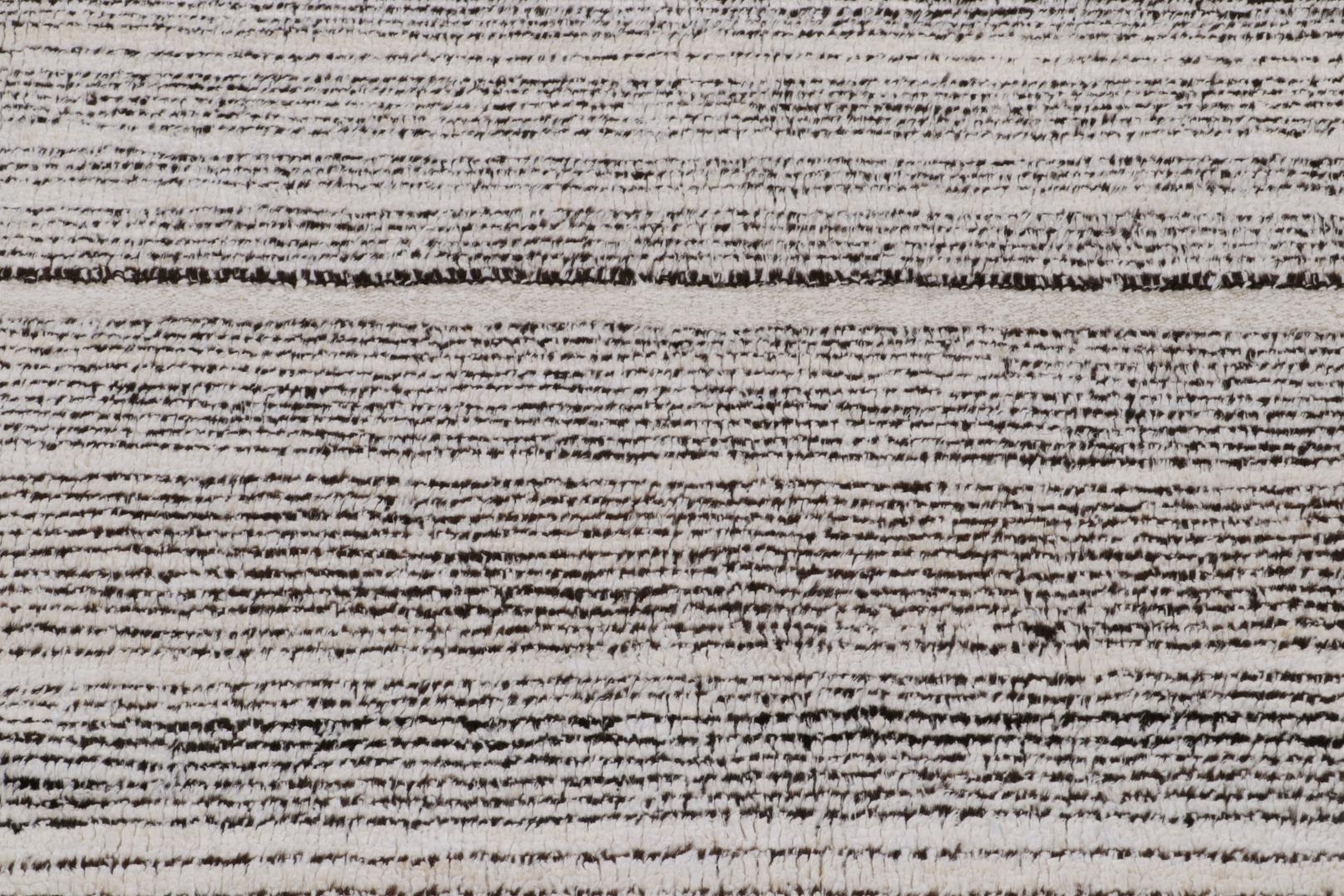 Contemporary Rug with Stripes and Gradation “Sky”
