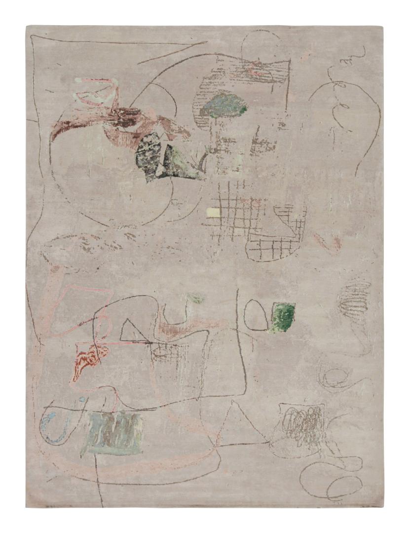 Modern Abstract “The Bloom & The Thorns” Rug