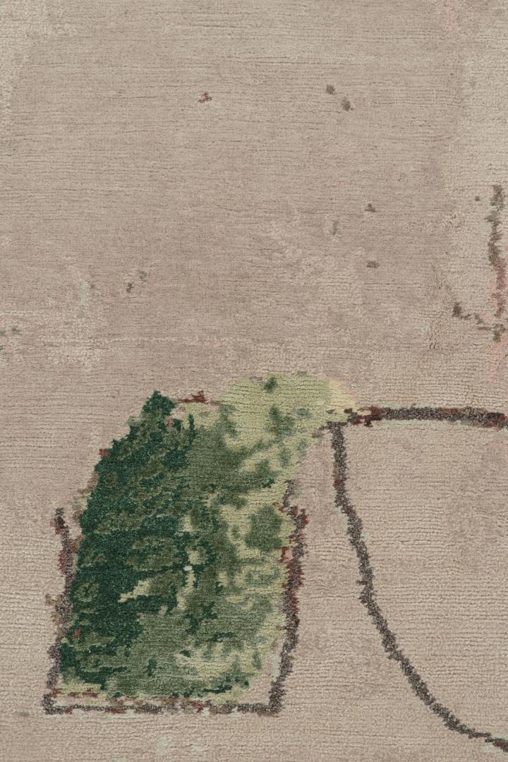 Modern Abstract “The Bloom & The Thorns” Rug