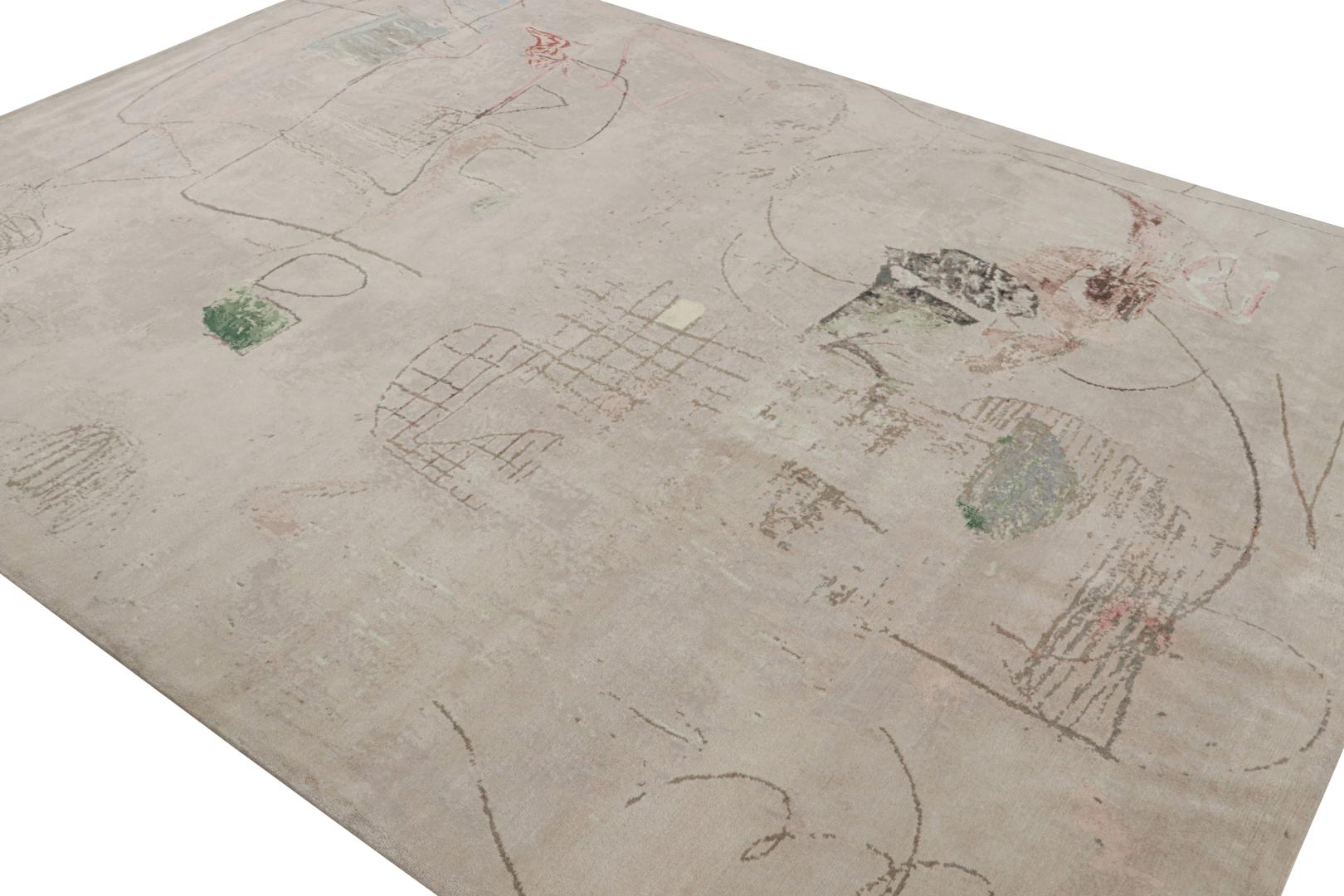 Modern Abstract “The Bloom & The Thorns” Rug