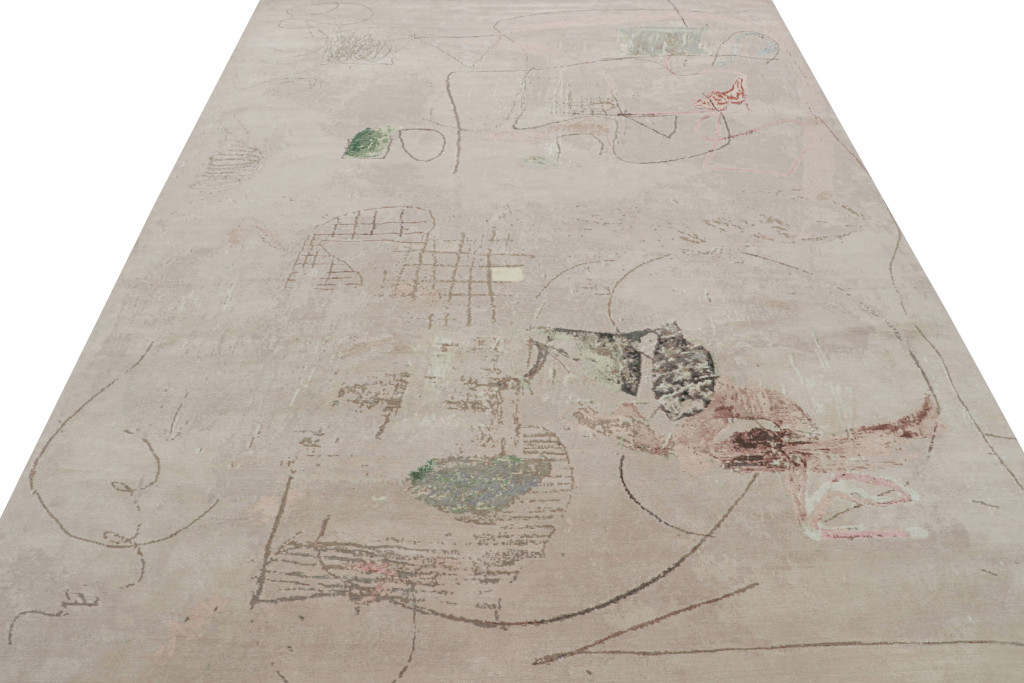 Modern Abstract “The Bloom & The Thorns” Rug