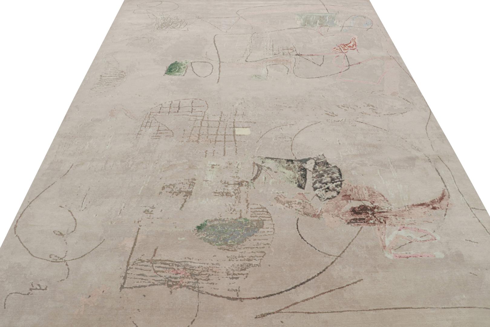Modern Abstract “The Bloom & The Thorns” Rug