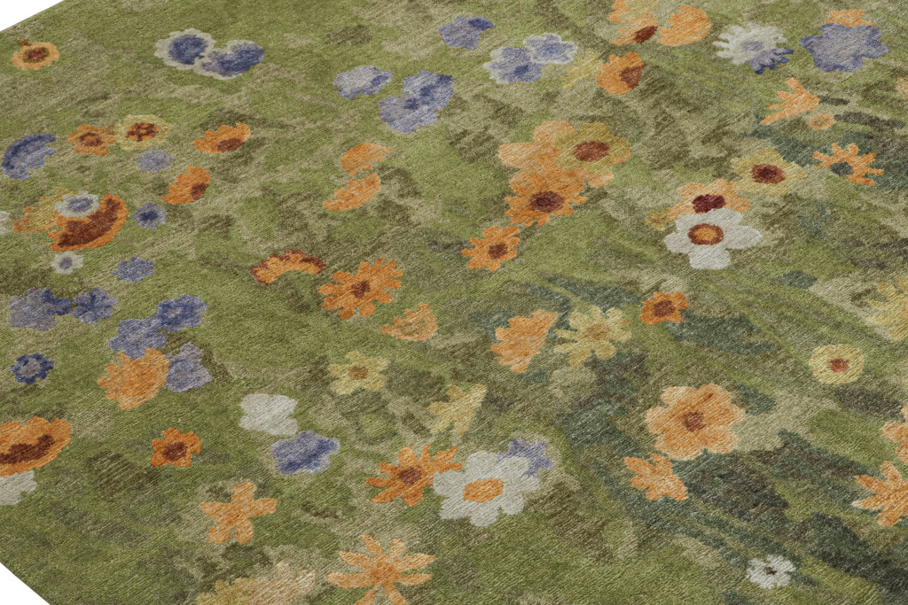 Modern Botanical Rug