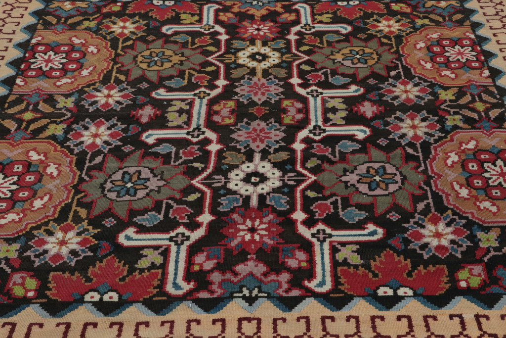 Vintage Turkish Square Kilim