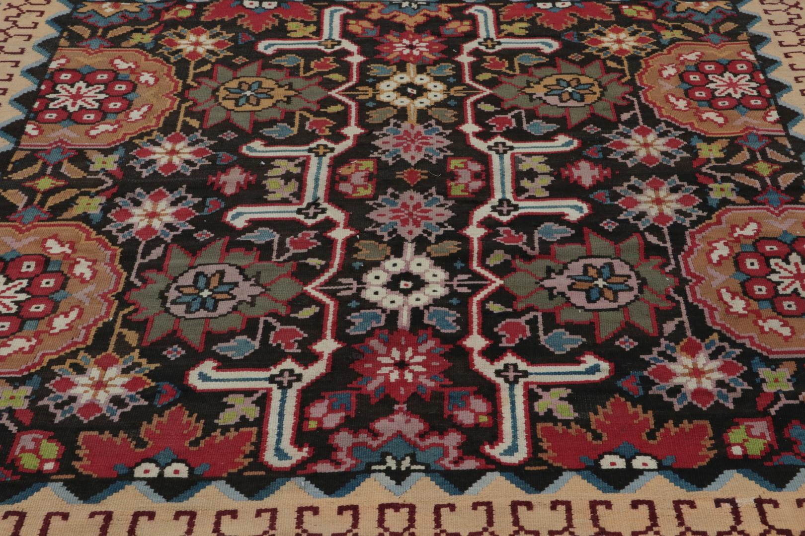 Vintage Turkish Square Kilim