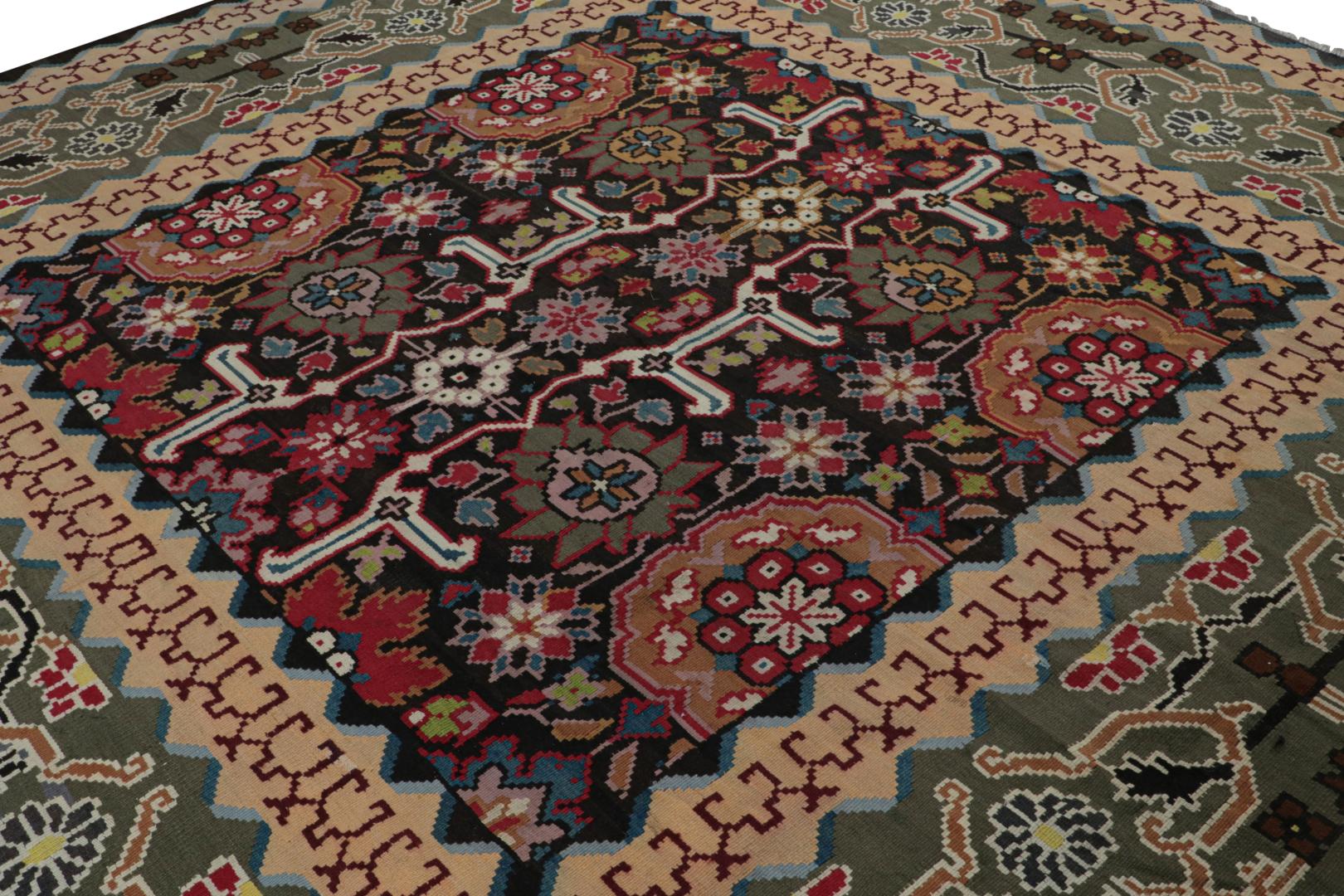 Vintage Turkish Square Kilim