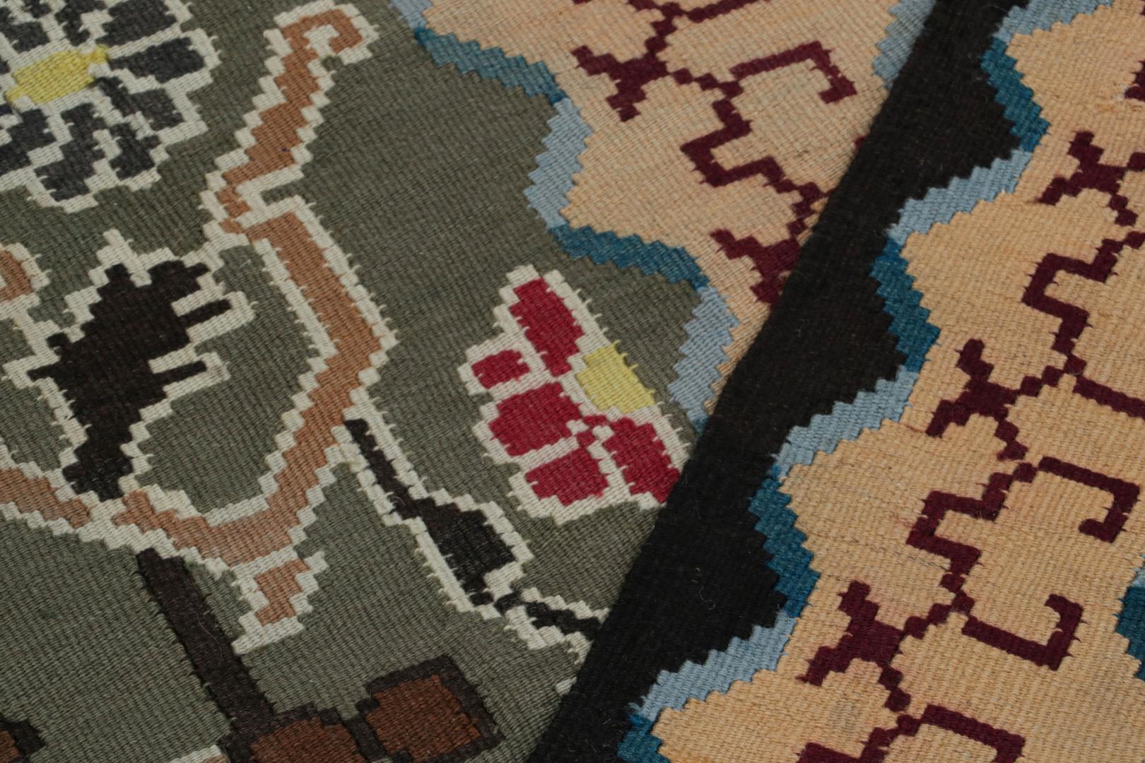 Vintage Turkish Square Kilim