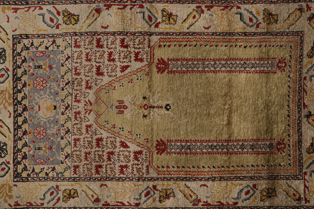 Antique Turkish Mihrab Rug