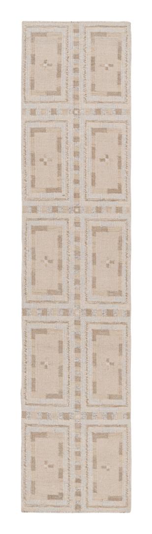 Scandinavian Runner Rug with Geometric Patterns