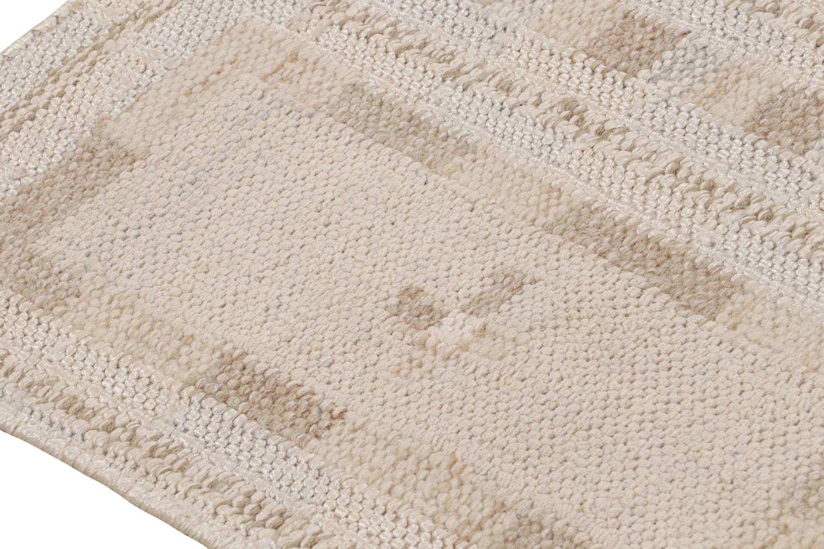 Scandinavian Runner Rug with Geometric Patterns
