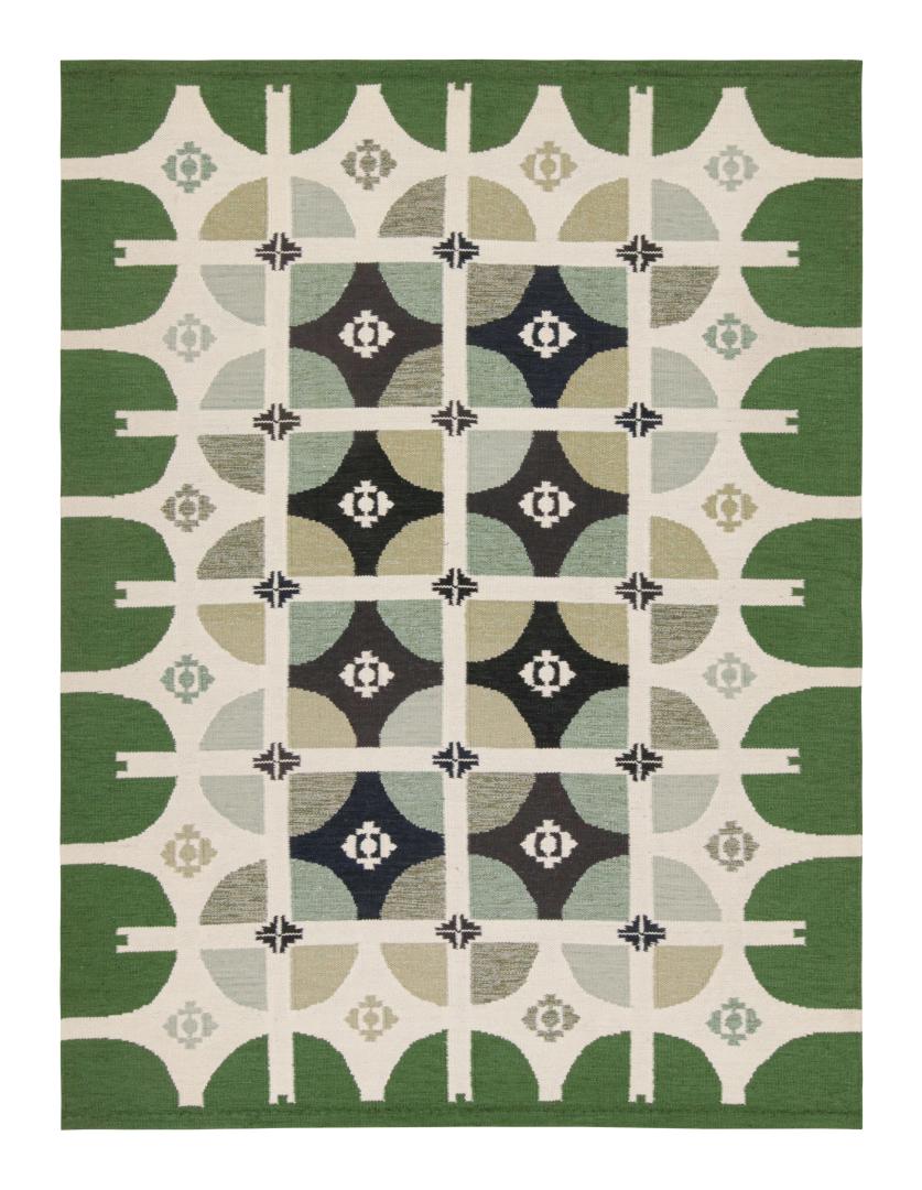 Scandinavian Rug with Geometric Patterns
