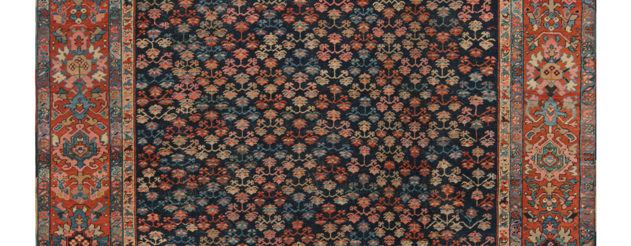 Antique Persian Bakshaish Rug