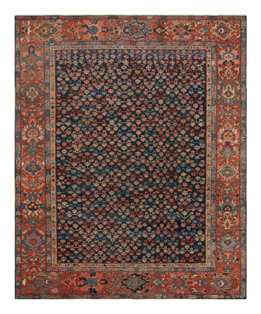 Antique Persian Bakshaish Rug