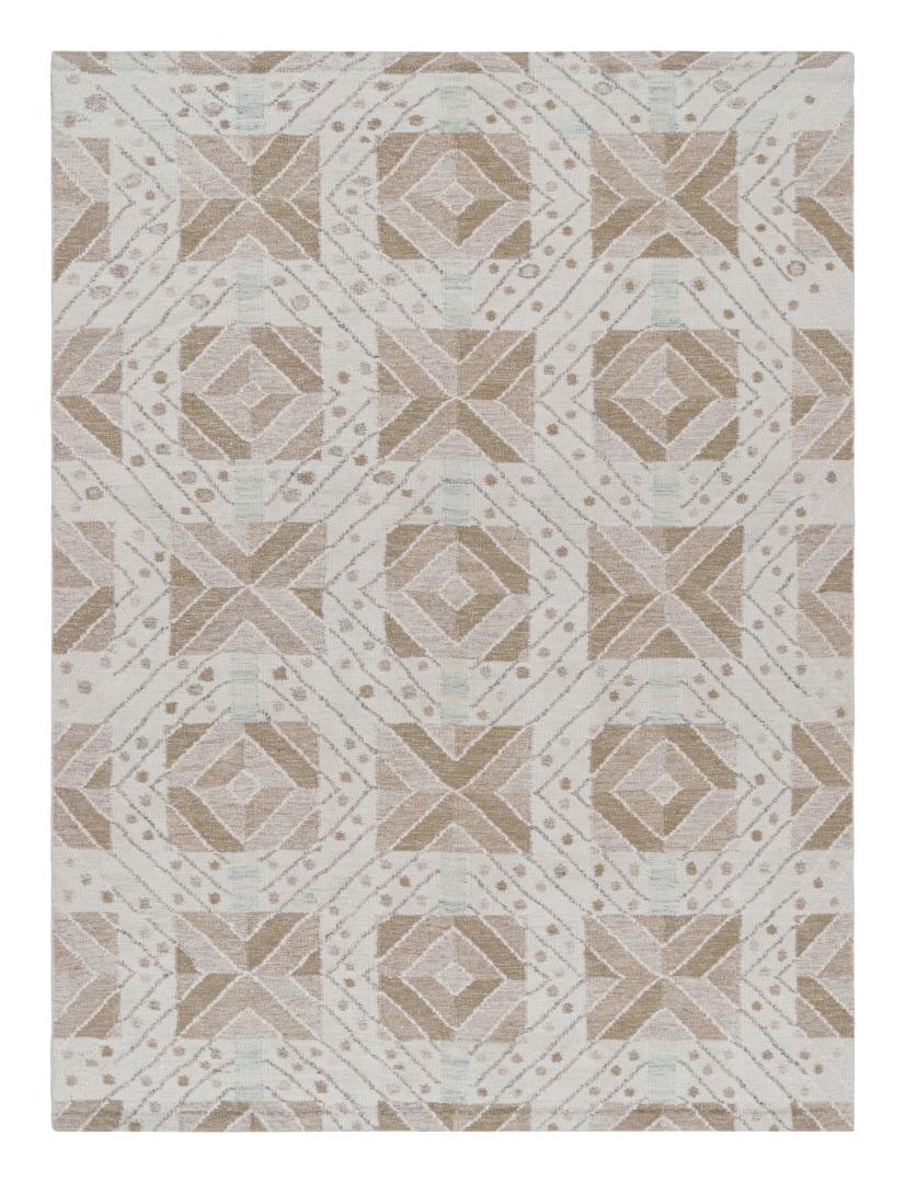 Scandinavian Rug with Geometric Patterns