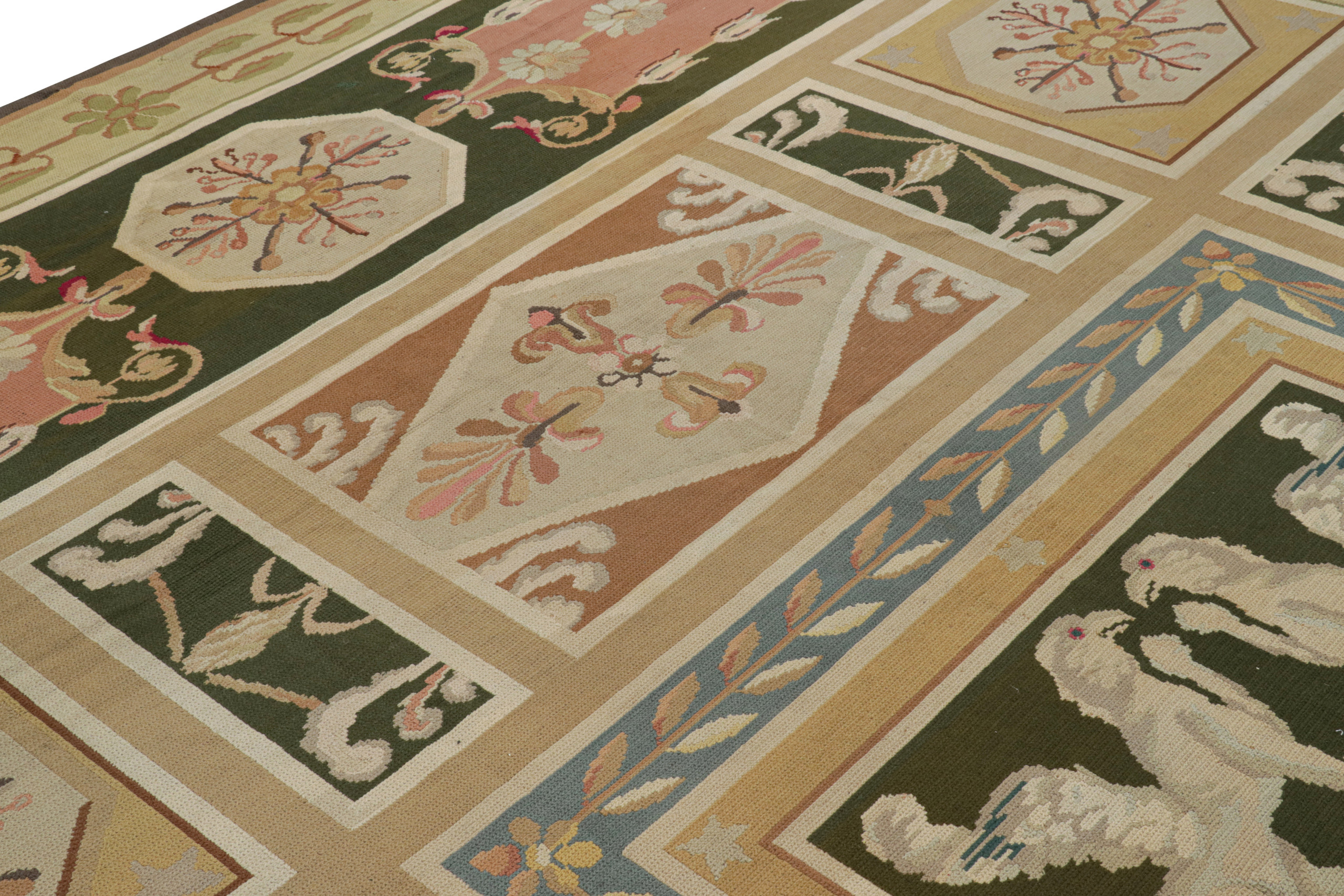 Oversized Antique Portuguese Needlepoint Rug