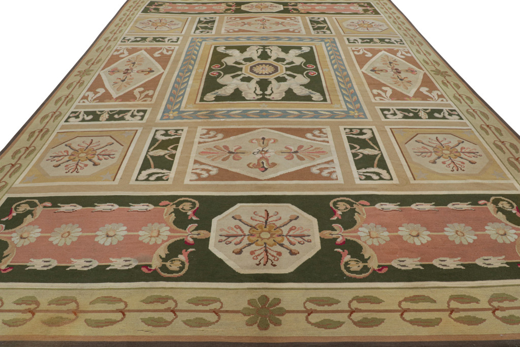 Oversized Antique Portuguese Needlepoint Rug