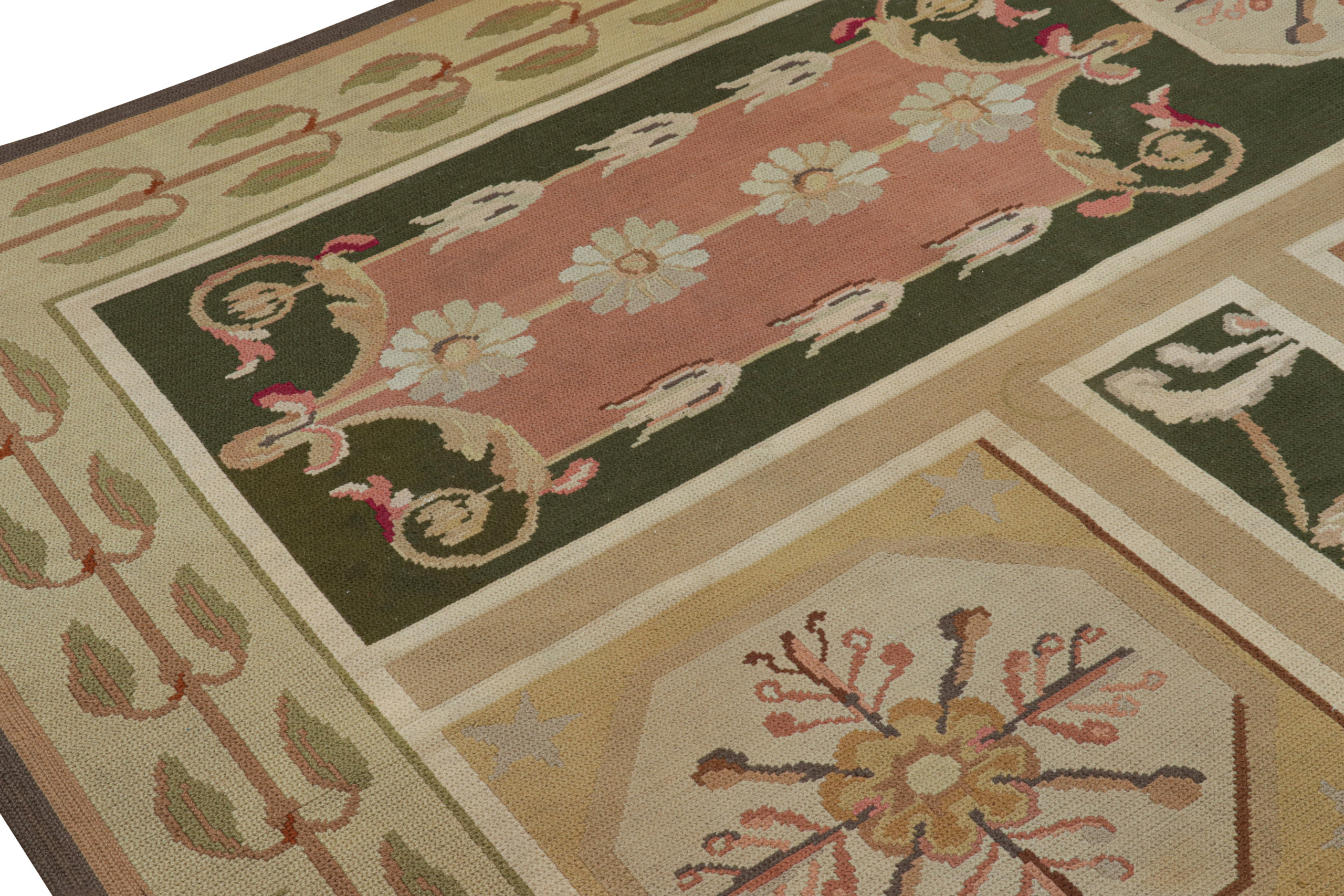 Oversized Antique Portuguese Needlepoint Rug