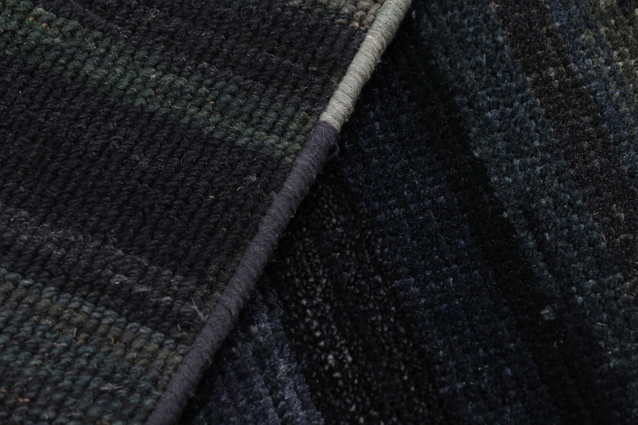 Modern Textural Striped Rug