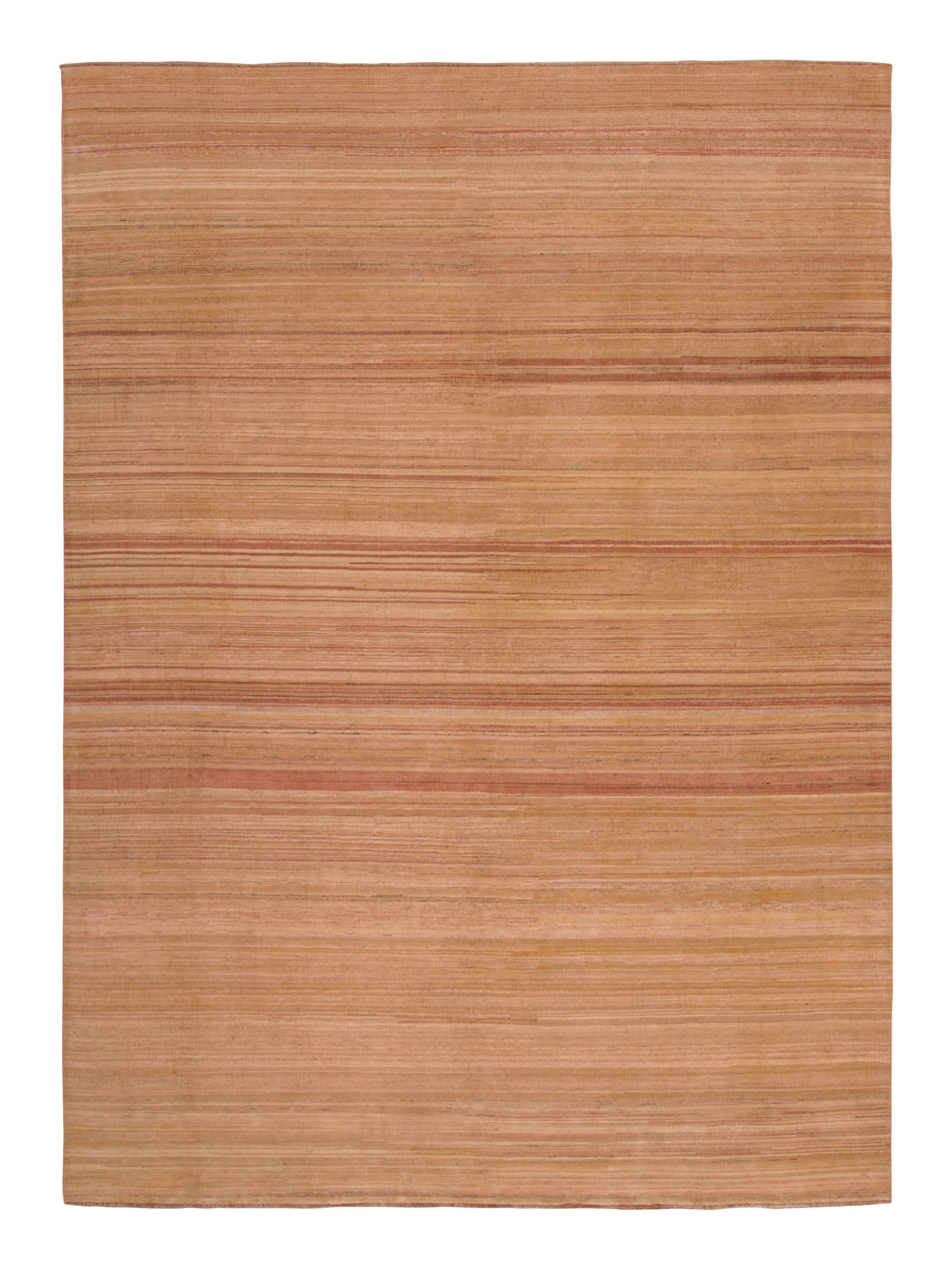Modern Textural Striped Rug