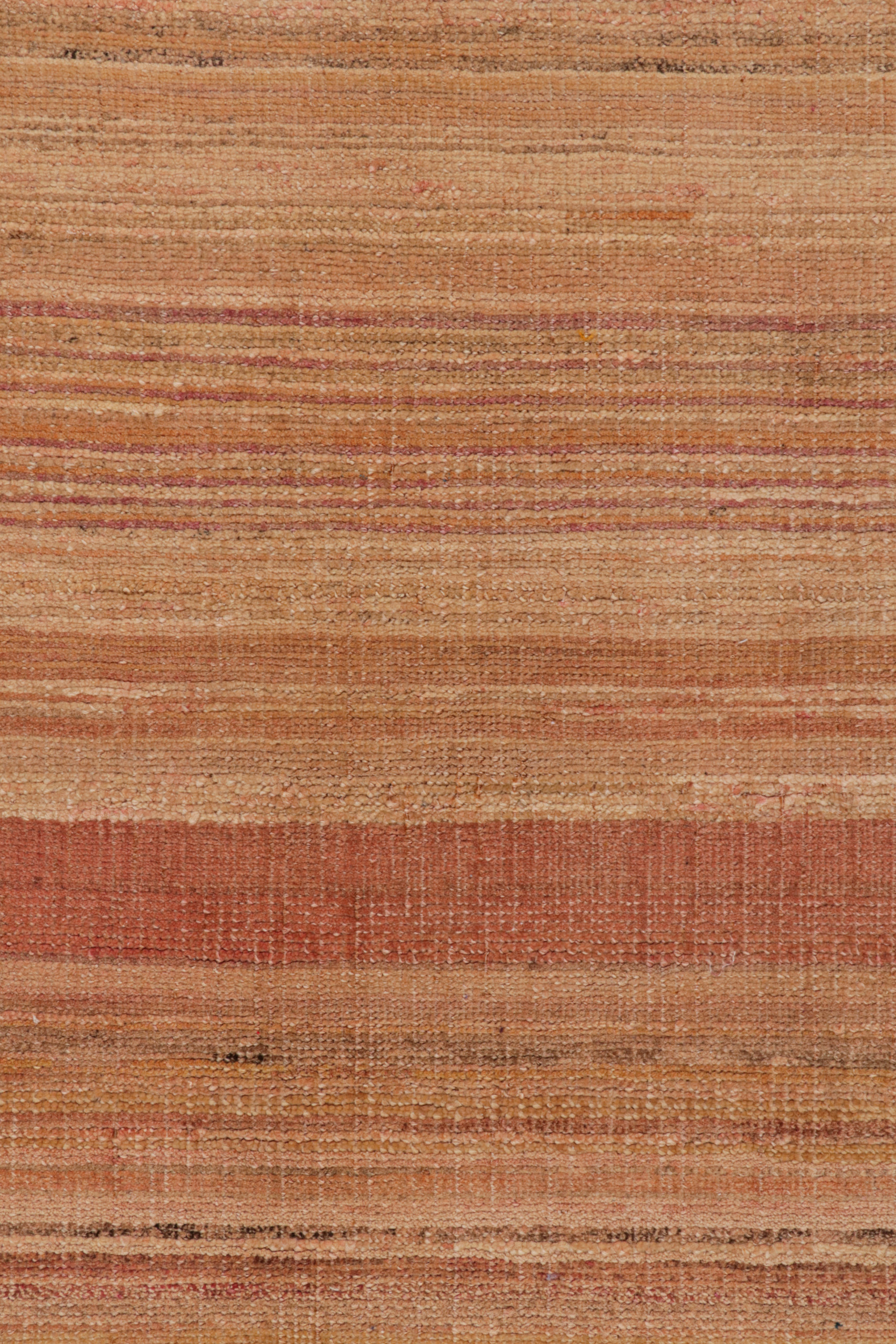 Modern Textural Striped Rug