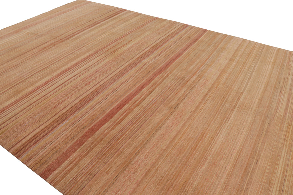 Modern Textural Striped Rug