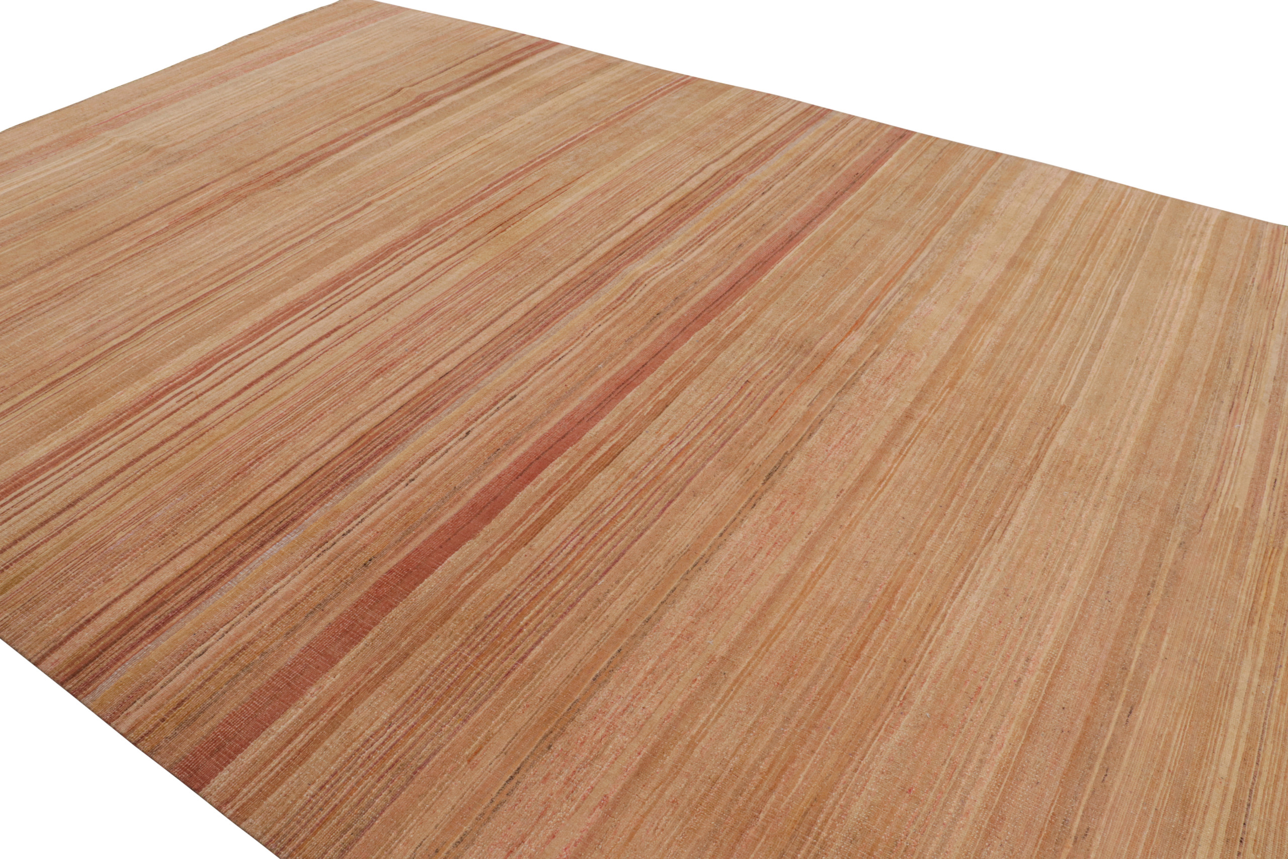 Modern Textural Striped Rug