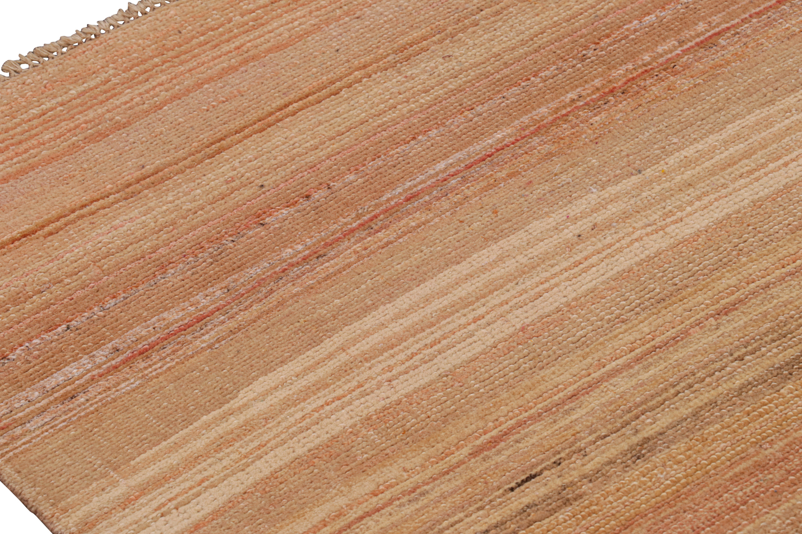 Modern Textural Striped Rug