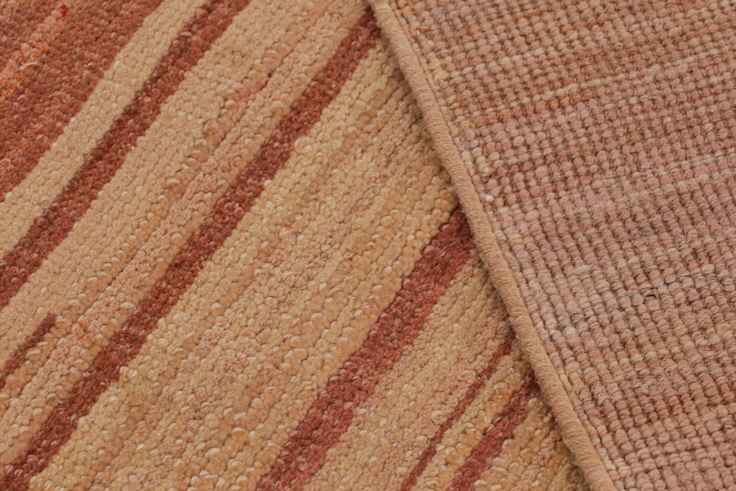Modern Textural Striped Rug