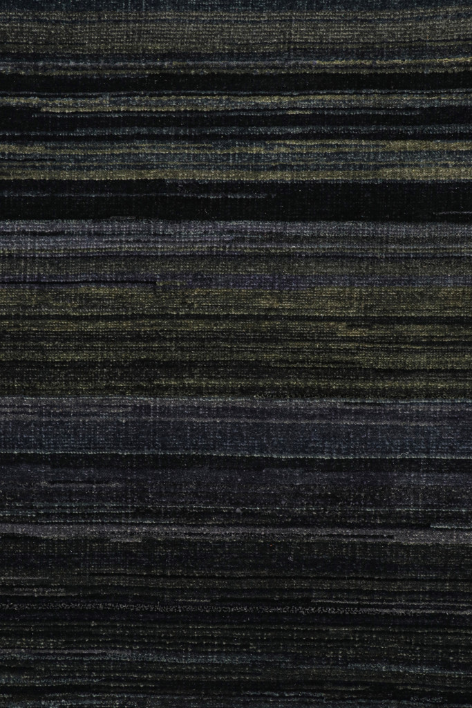 Modern Textural Striped Rug