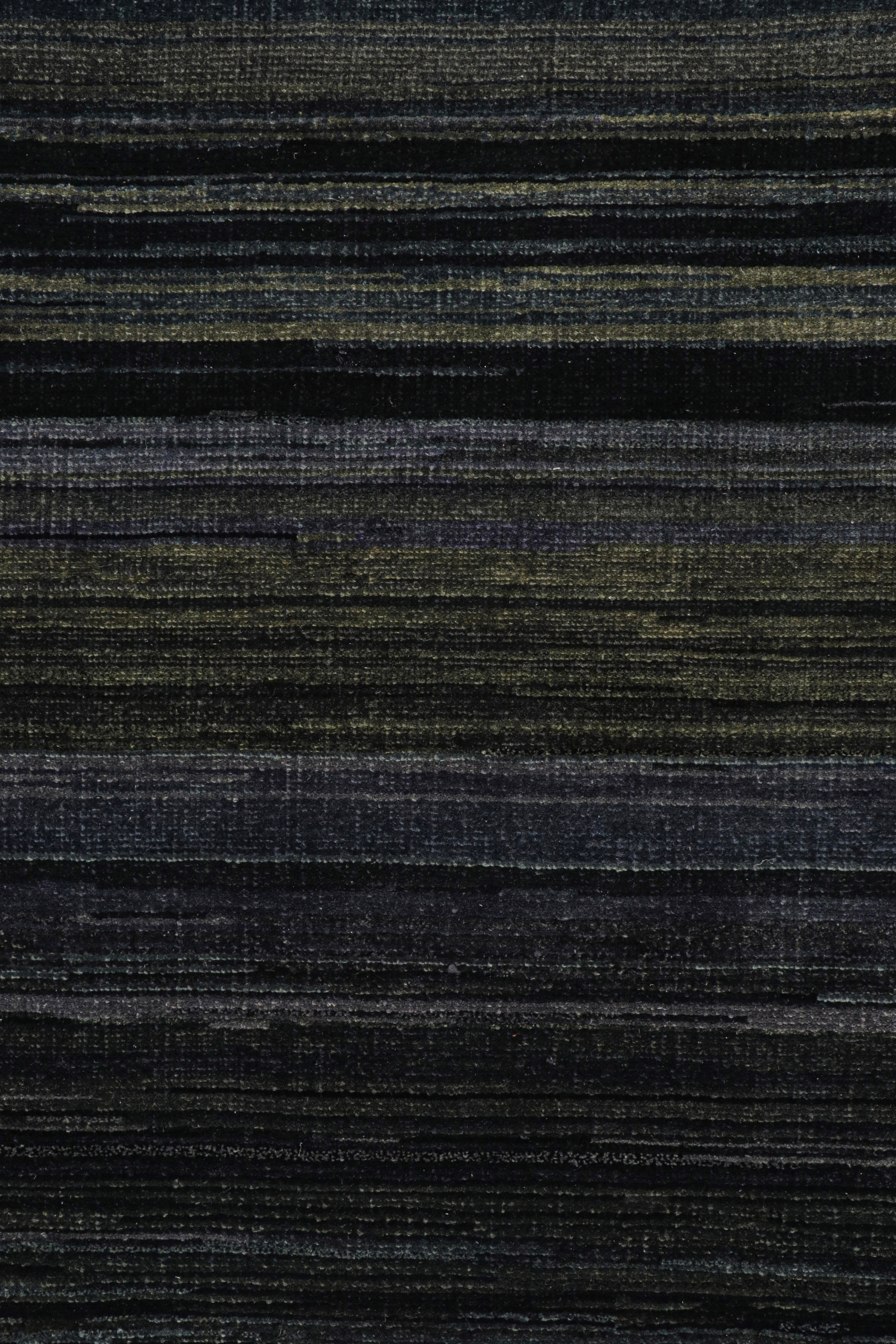 Modern Textural Striped Rug